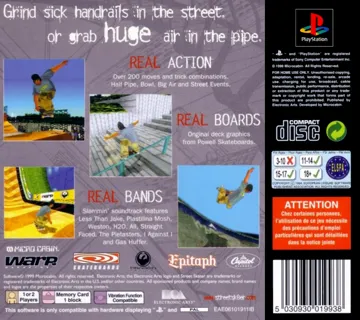 Street Skater (EU) box cover back